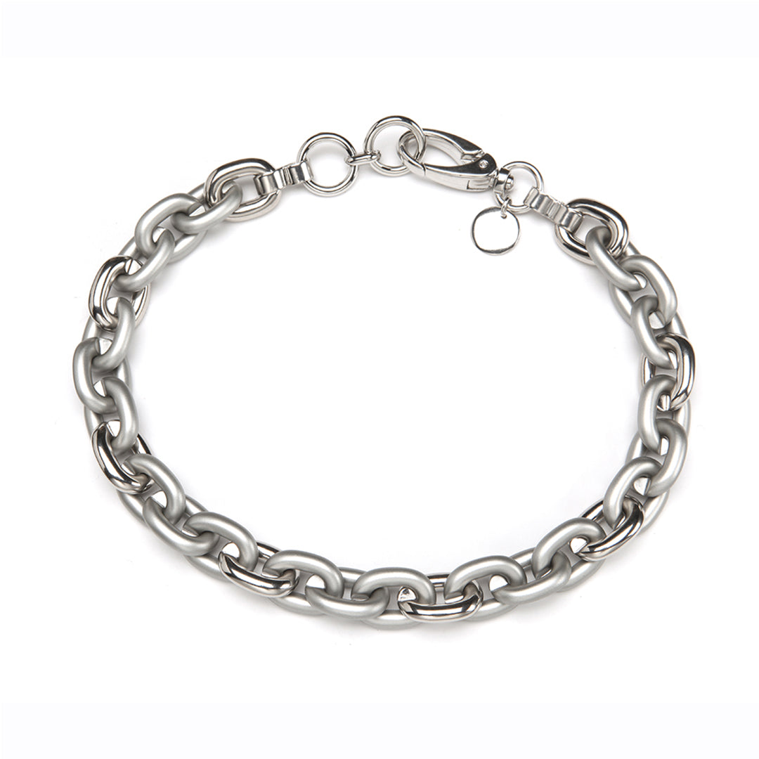 Barile Mini Bike Chain Necklace Silver – PONO by Joan Goodman