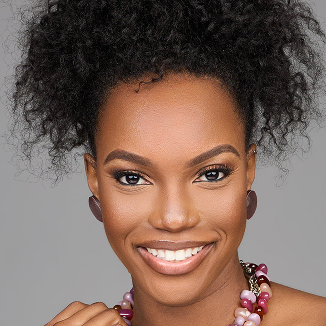 Ice Rosa Clip Earring Mocha