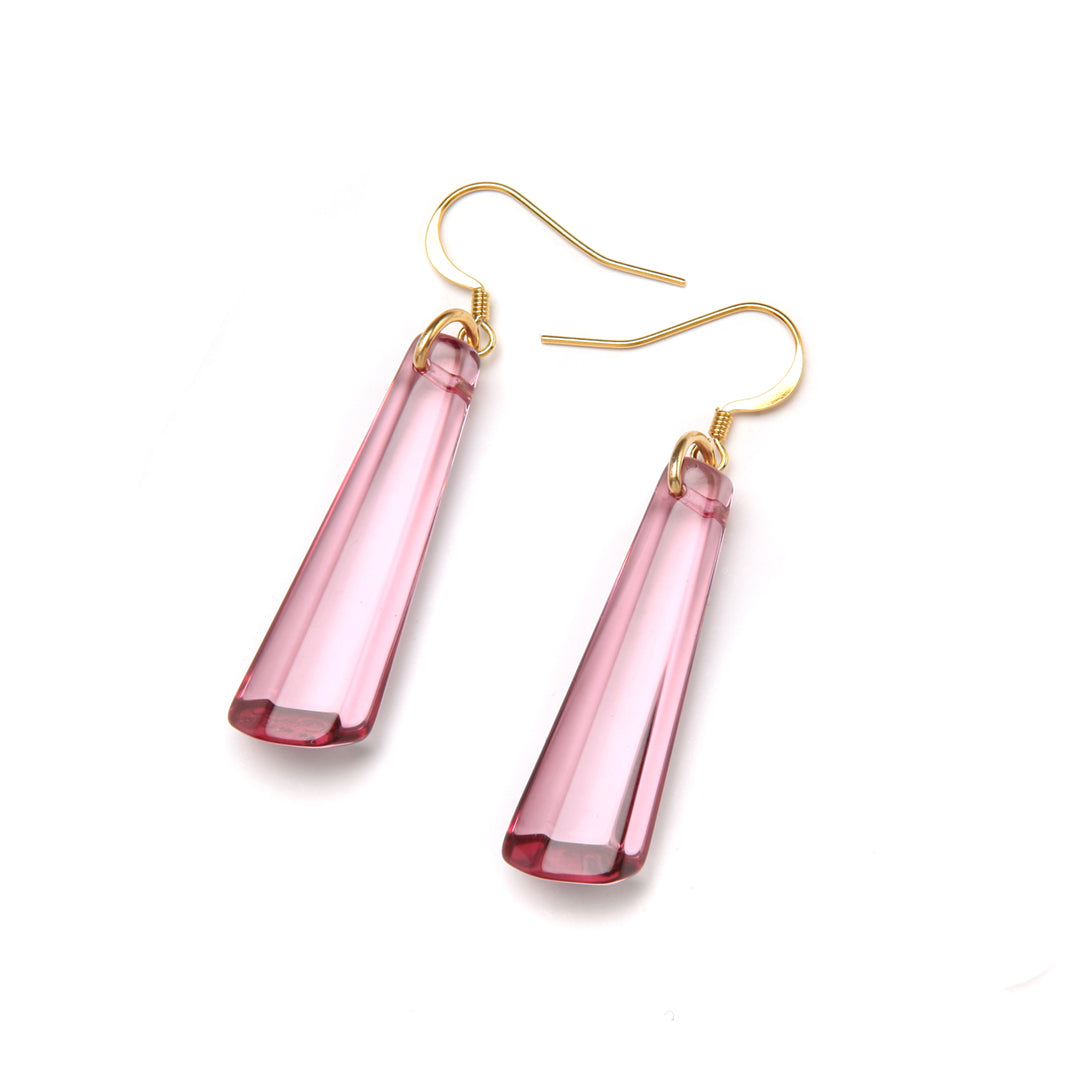 Crystal Drop Earring Orchid