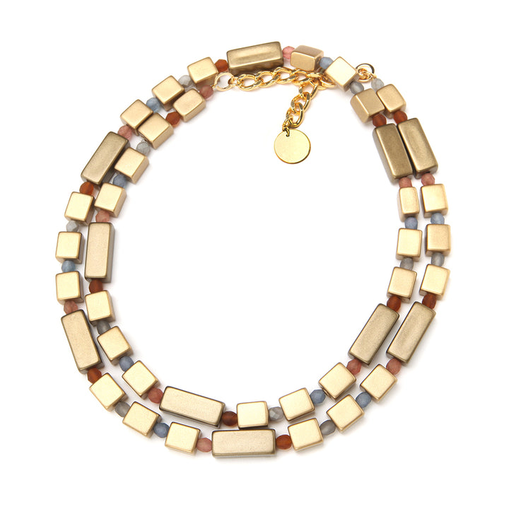 Alessia Necklace Dirty Gold