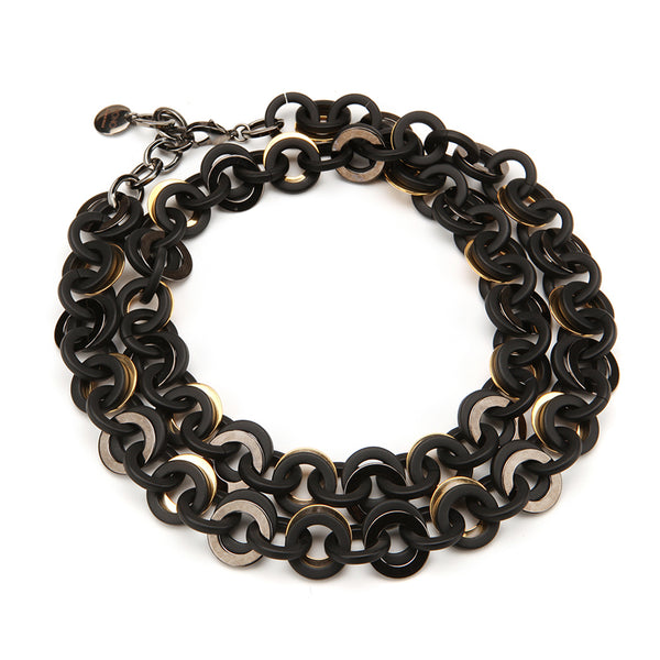 Sea Chain Necklace Matte Black