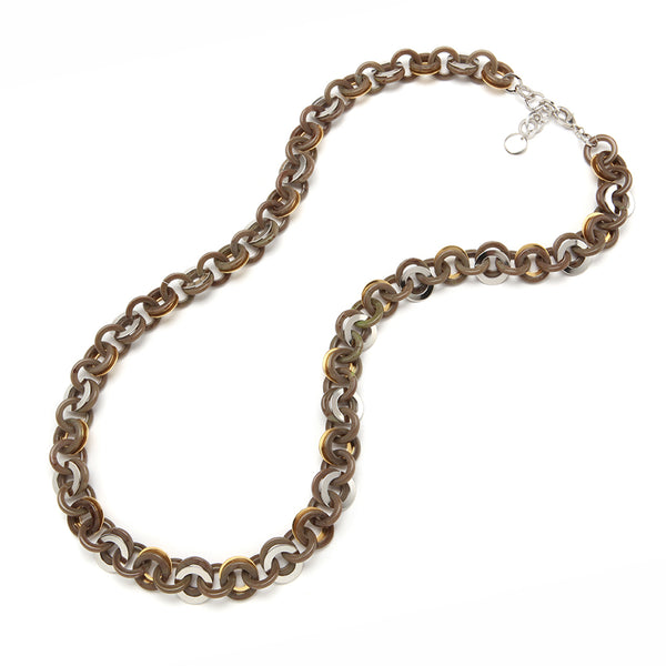 Sea Chain Necklace Oliveoil
