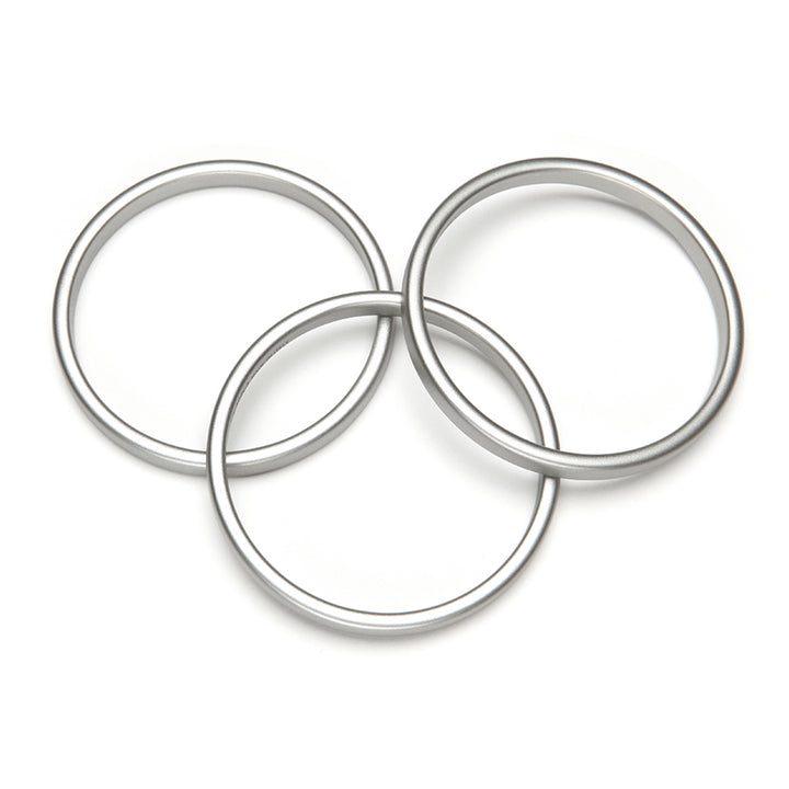 Twiggy Barile Bangle Set of 3 Silver