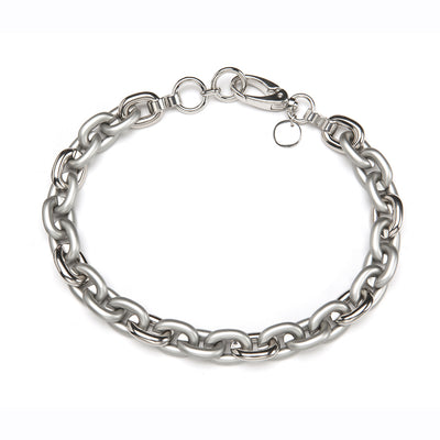 Barile Mini Bike Chain Necklace Silver